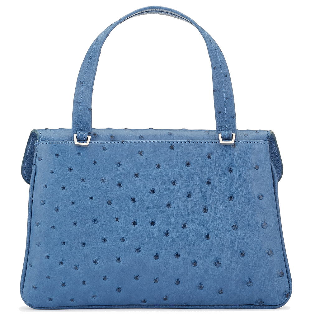Kate spade top blue ostrich handbag